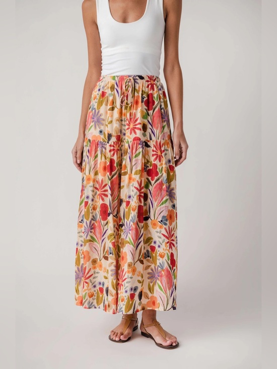By Together Dresses & Skirts - NWT By Together Palm Springs Maxi Skirt Size Small Cotton Blend $79
